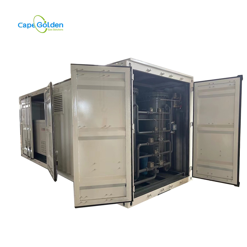 Instalación de producción médica del oxígeno del generador del PSA de la planta móvil en contenedor del oxígeno del hospital 80cbm/hr