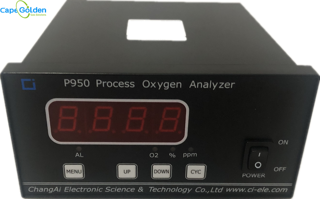 Probador oxígeno-gas 80%RH de la pureza del oxígeno del analizador de la pureza del proceso P950