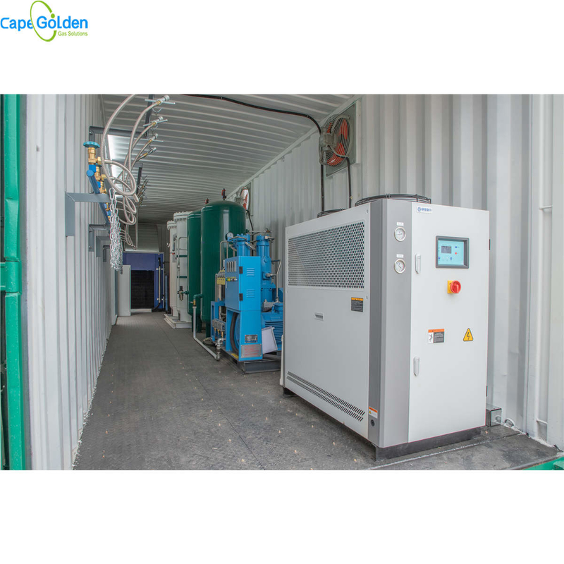 Instalación de producción en contenedor del oxígeno del generador del oxígeno del CE ISO PSA el 93% el 95%